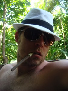 Borbay as Hunter S. Thompson