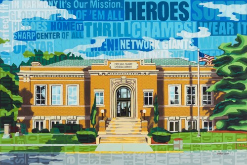 Paulding County Carnegie Library Painting by Borbay
