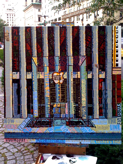 Apple Store Street Painting Borbay Apple Store Street Painting Borbay