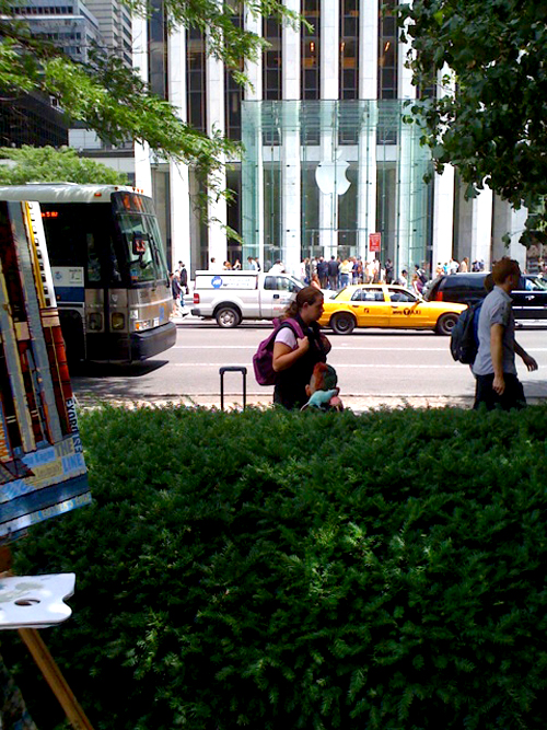 Apple Store Street Painting Borbay Apple Store Street Painting Borbay
