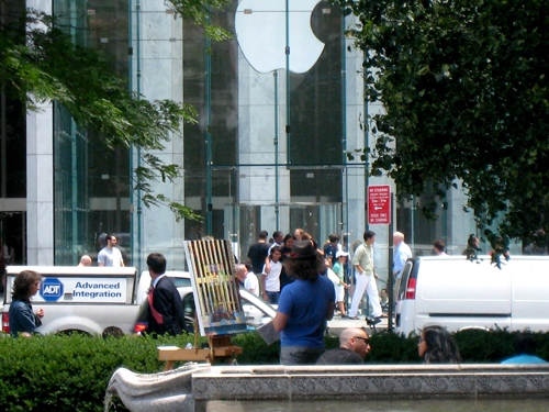 Apple Store Street Painting Borbay Apple Store Street Painting Borbay
