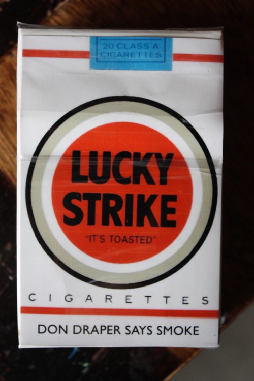 Don Draper Says Smoke Lucky Strike Box by Borbay