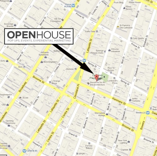 Openhouse Gallery Location Map