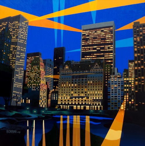 Central Park South Painting by Borbay