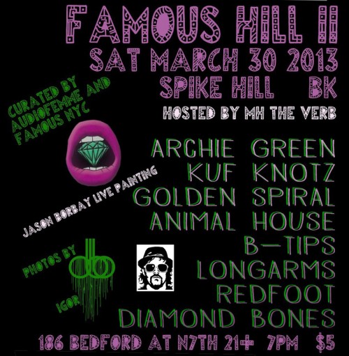 Spike Hill Show Saturday March 30