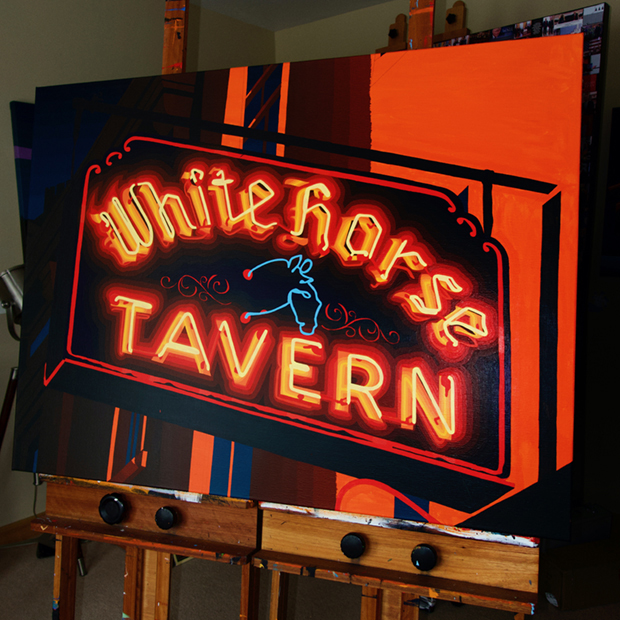 White Horse Tavern Painting Process by Borbay 2020