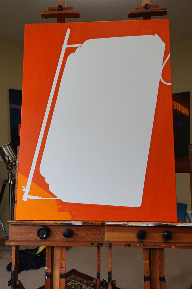 White Horse Tavern Painting Process by Borbay 2020