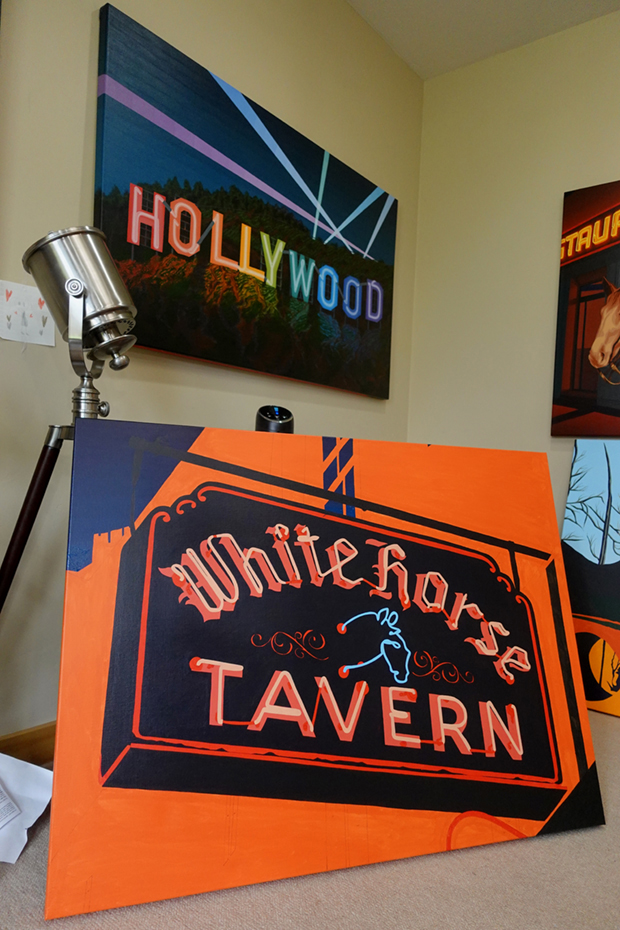White Horse Tavern Painting Process by Borbay 2020