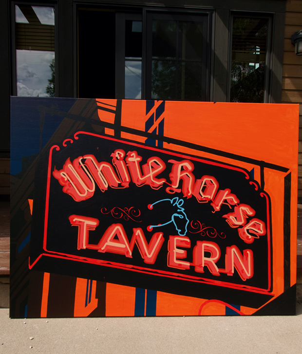 White Horse Tavern Painting Process by Borbay 2020