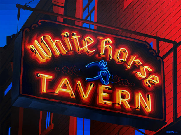 White Horse Tavern Painting by Borbay 2020