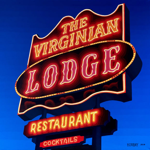 The Virginian Lodge Jackson Hole Painting by Borbay