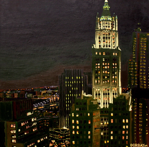 Woolworth Building Painting by Borbay
