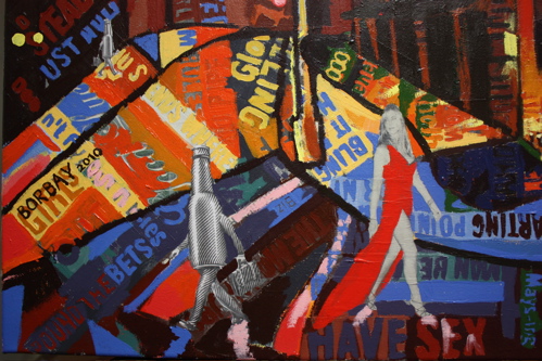 TriBeCa Grand NYC Borbay Painting Detail TriBeCa Grand NYC Borbay Painting Detail