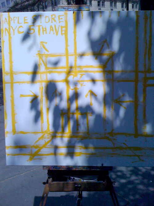 Borbay Apple Store Painting Borbay Apple Store Painting