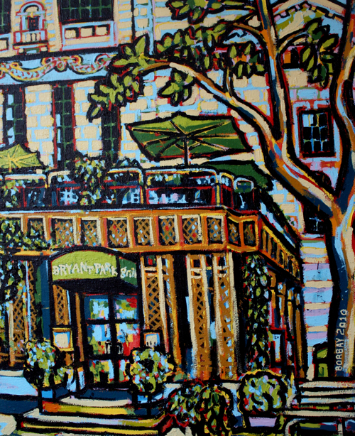 Bryant Park Grill Painting by Borbay 