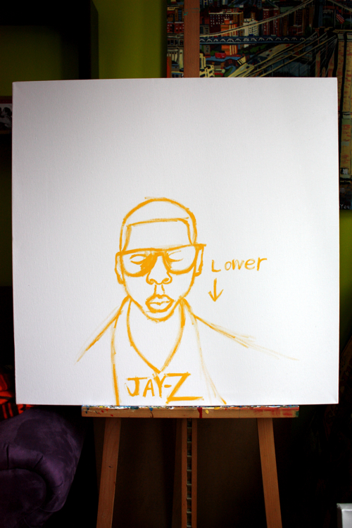 Jay-Z Painting by Borbay Jay-Z Painting by Borbay
