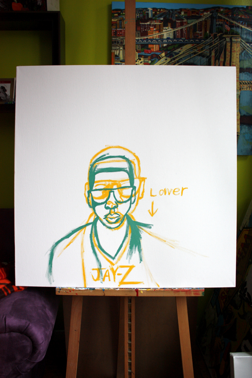 Jay-Z Painting by Borbay Jay-Z Painting by Borbay