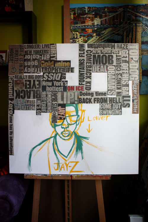 Jay-Z Painting by Borbay Jay-Z Painting by Borbay