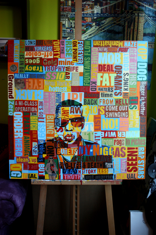 Jay-Z Painting by Borbay Jay-Z Painting by Borbay