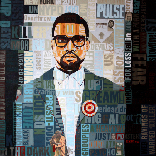 Kanye West Painting by Borbay