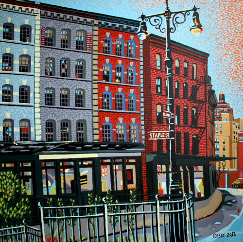Duane Park TriBeCa Painting By Borbay