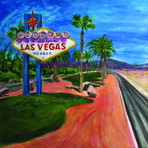 Painting_Welcome To Vegas Sign _Lankin