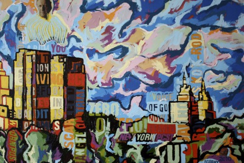 Sheep Meadow with George Steinbrenner Keeping an Eye on Things 