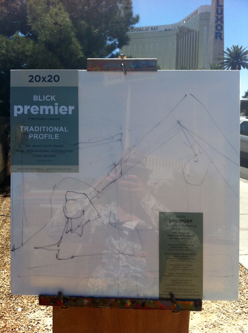 Luxor Las Vegas Painting Process by Borbay Luxor Las Vegas Painting Process by Borbay