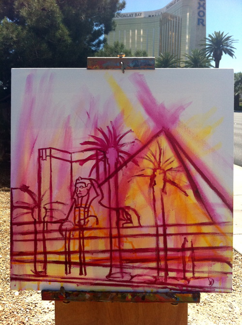 Luxor Las Vegas Painting Process by Borbay Luxor Las Vegas Painting Process by Borbay