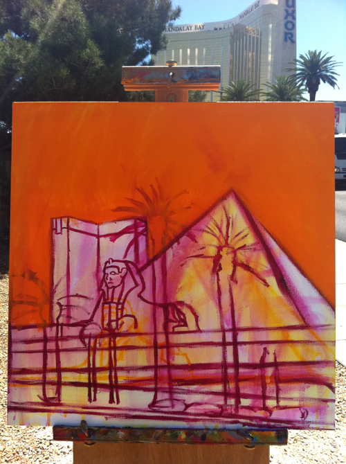 Luxor Las Vegas Painting Process by Borbay Luxor Las Vegas Painting Process by Borbay
