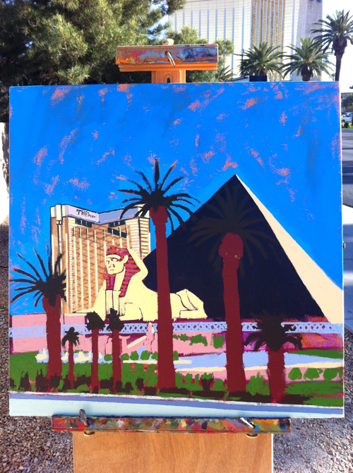 Luxor Las Vegas Painting Process by Borbay Luxor Las Vegas Painting Process by Borbay