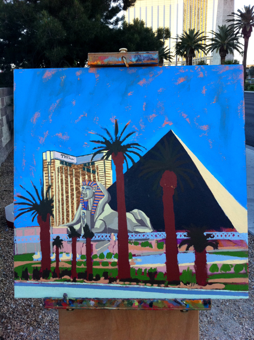 Luxor Las Vegas Painting Process by Borbay Luxor Las Vegas Painting Process by Borbay