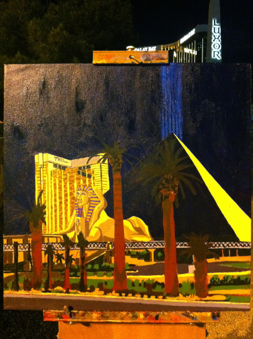 Luxor Las Vegas Painting Process by Borbay Luxor Las Vegas Painting Process by Borbay