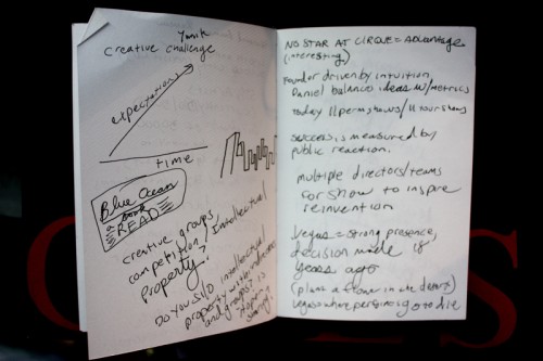 Borbay Cirque Du Soleil Notes