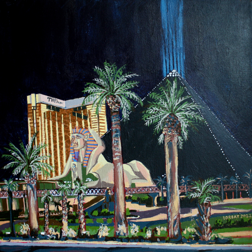 Luxor Las Vegas Painting by Borbay