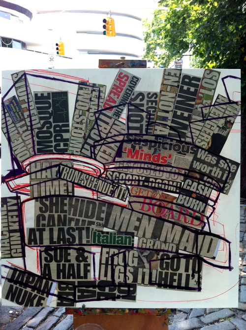 Guggenheim Painting Process by Borbay