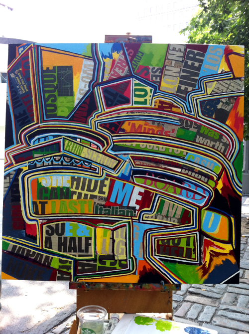 Guggenheim Painting Process by Borbay