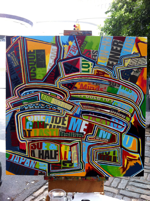 Guggenheim Painting Process by Borbay