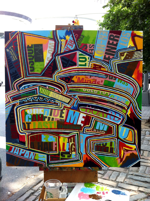 Guggenheim Painting Process by Borbay