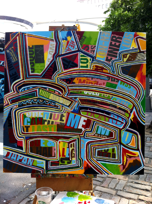 Guggenheim Painting Process by Borbay