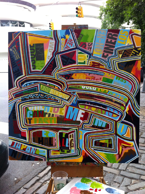 Guggenheim Painting Process by Borbay