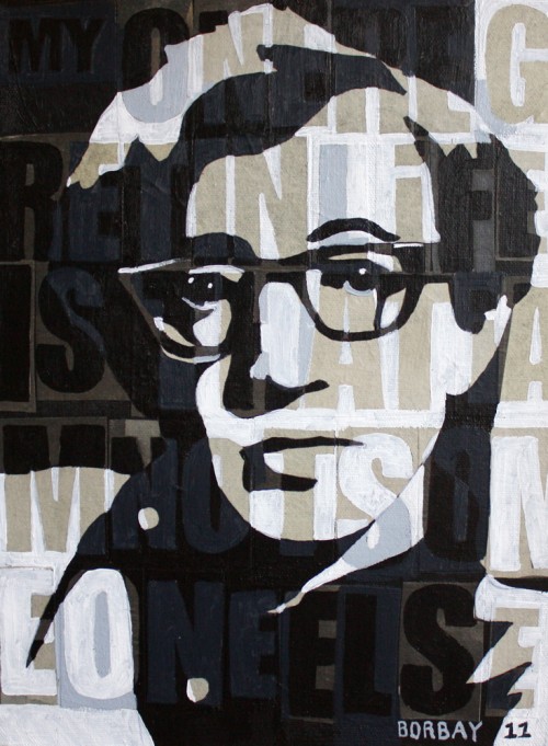 Portrait of Woody Allen by Borbay