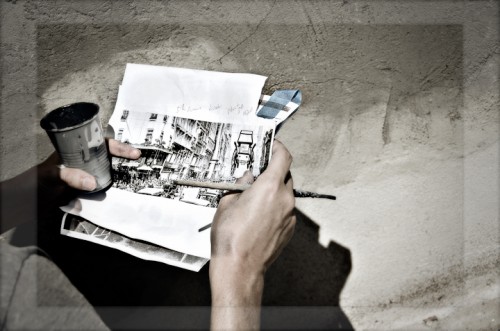 Jake's Saloon Mural Photograph by Luis Pons