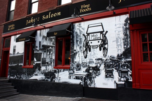 Jake's Saloon, West 57th Street and 10th Ave Manhattan a Mural by Borbay and Penn