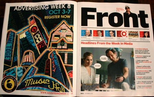 Borbay's Advertising Week Painting in AdWeek
