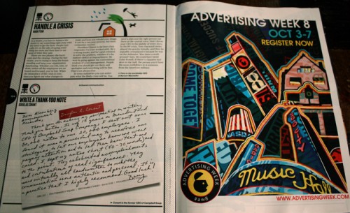 Borbay's Advertising Week Painting in Bloomberg's Business Week