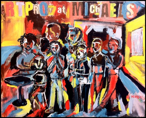 ARTPROV Painting at Michaels by Borbay