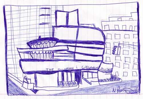 Guggenheim Student Drawing at Iona College