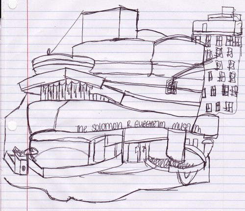 Guggenheim Student Drawing at Iona College