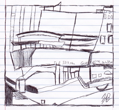 Guggenheim Student Drawing at Iona College